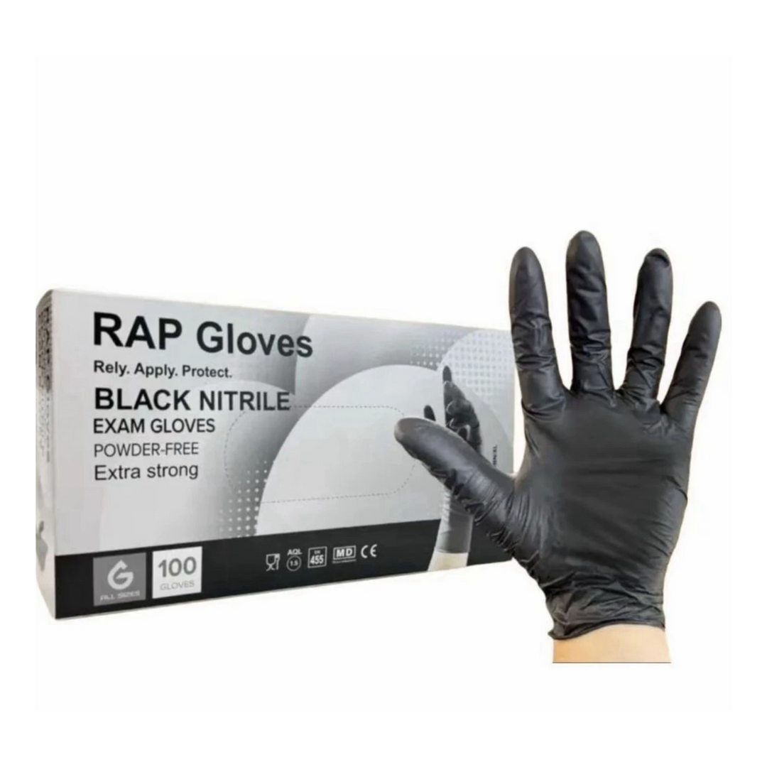 Black RAP Nitrile Gloves