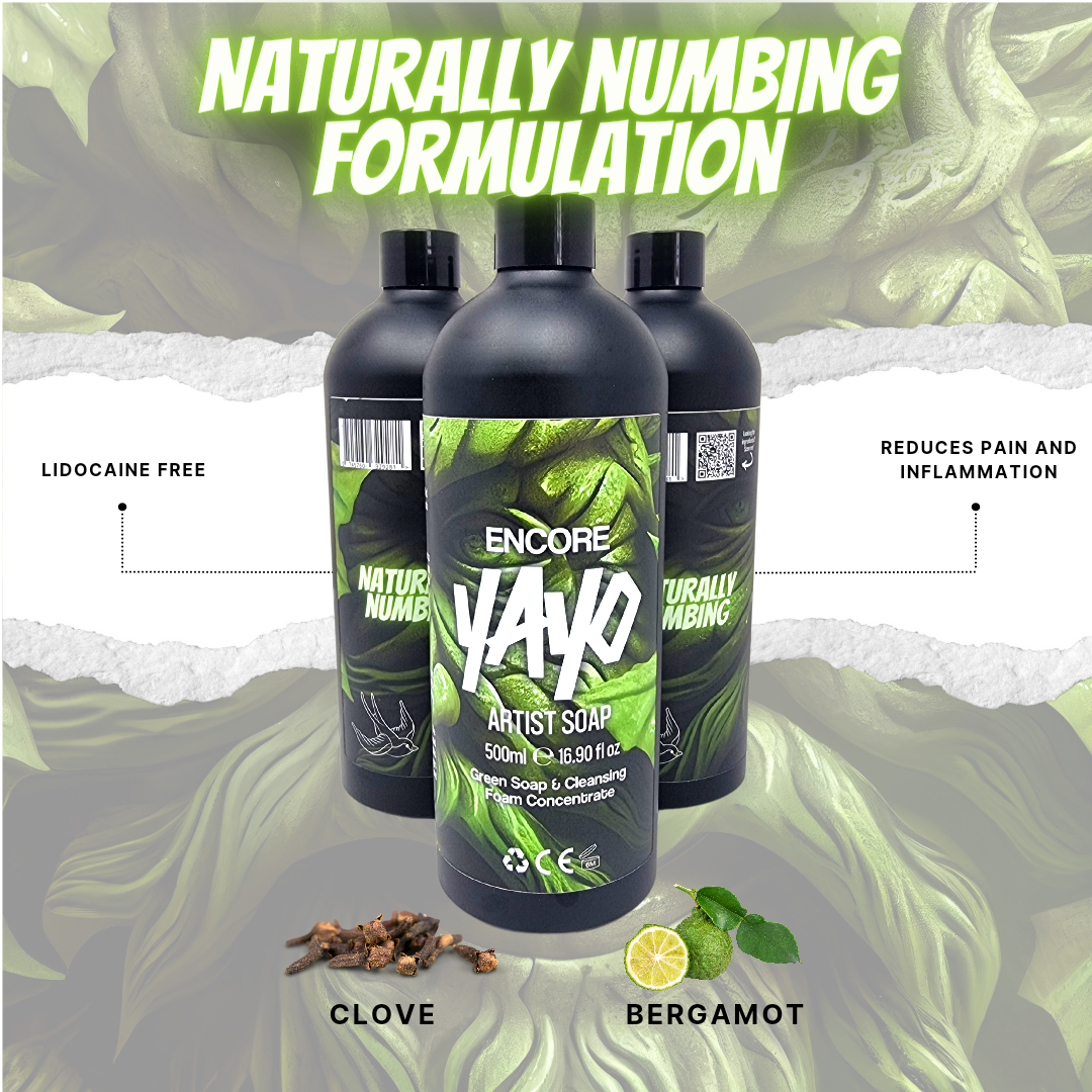 Encore Naturally Numbing Green Soap & Cleansing Foam Concent – YAYO