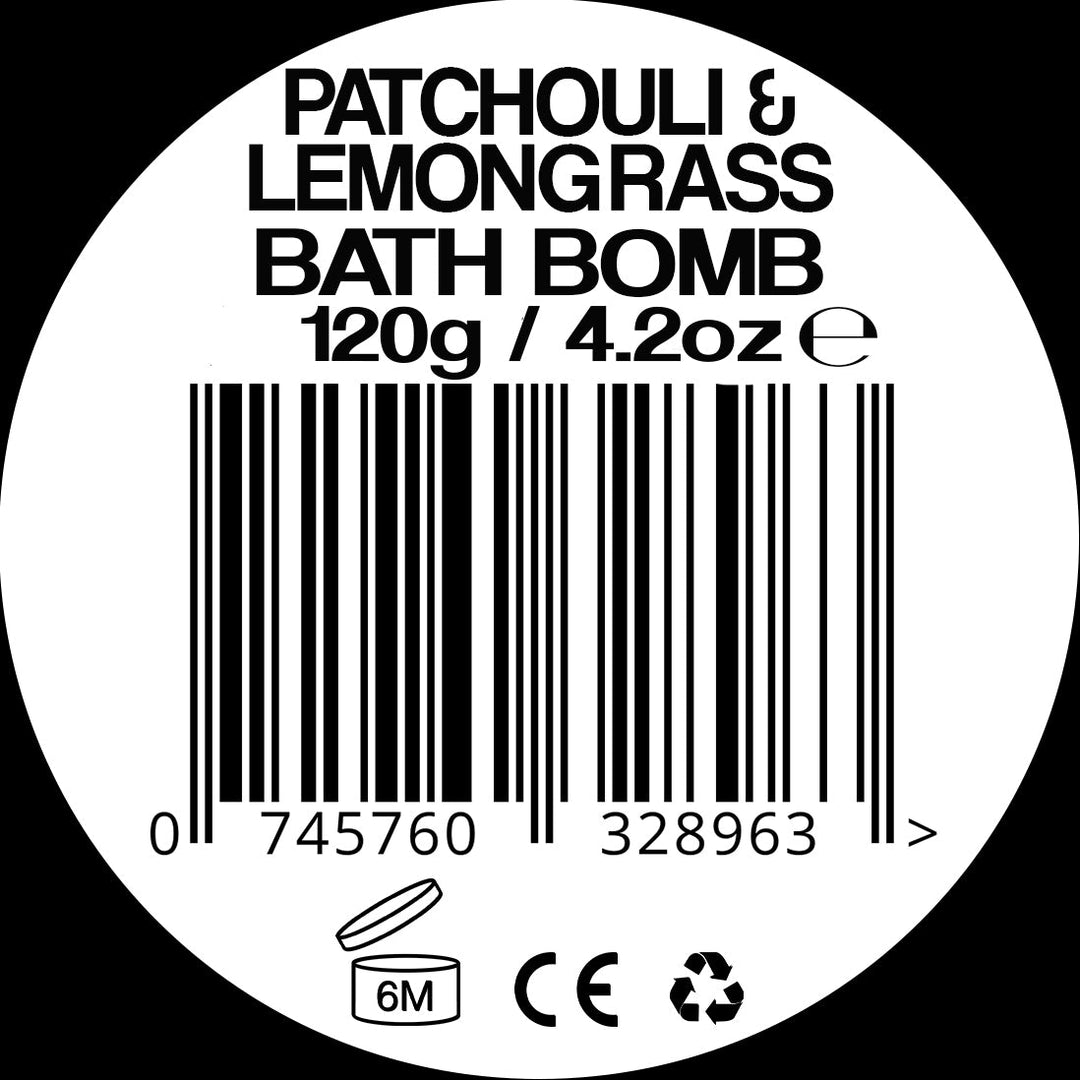 Jollygasm Patchouli and Lemongrass Bath Bomb